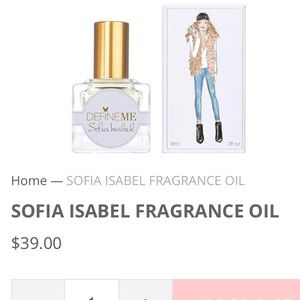 NWT SOFIA ISABEL FRAGRANCE OIL